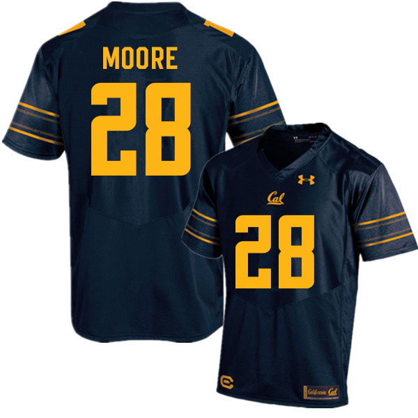 Men #28 Damien Moore Cal Bears College Football Jerseys Sale-Navy - Click Image to Close